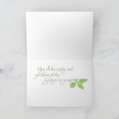 De Kaart van Kerstmis van Holidaze van de mink - (Binnen)