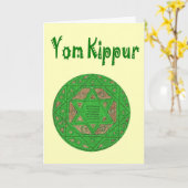 De kaart van Kippur van Yom (Gele Bloem)