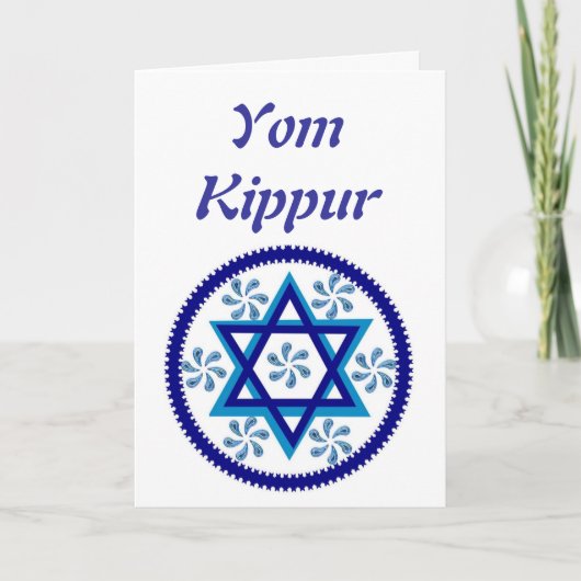 De kaart van Kippur van Yom (Voorkant)