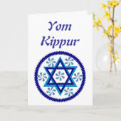 De kaart van Kippur van Yom (Gele Bloem)