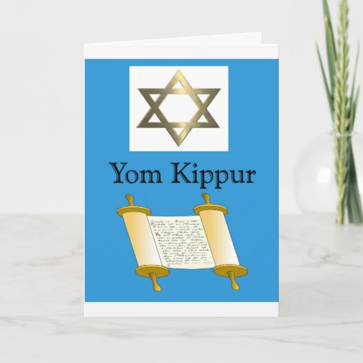 De Kaart van Kippur van Yom (Voorkant)