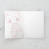 De Kaart van Kokeshi van Sakura (Binnen)