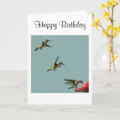 De Kaart van kolibries (Gele Bloem)