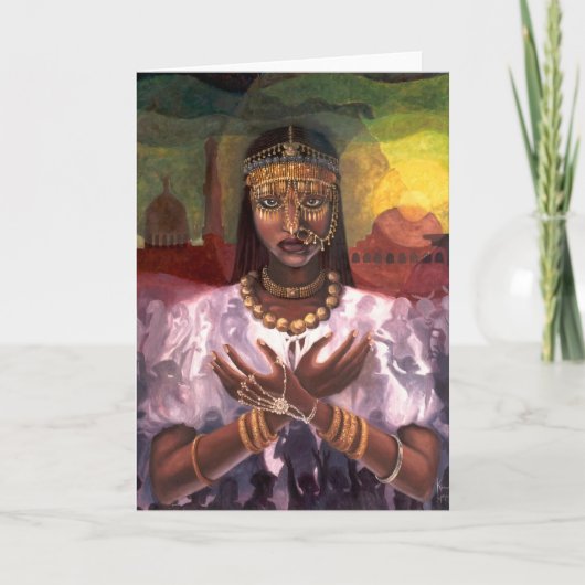 De kaart van Kwanzaa van de "Afrikaanse Majesteit" (Voorkant)