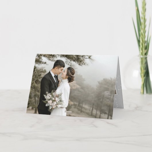 De Kaart van M. & van Mevr. First Christmas Modern (Achterkant)