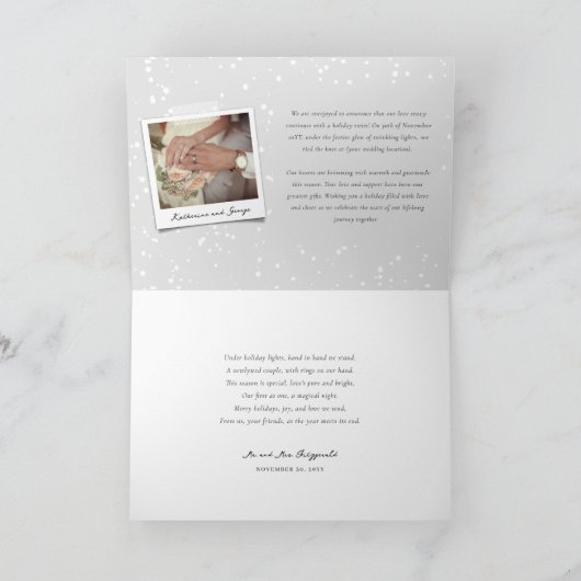 De Kaart van M. & van Mevr. First Christmas Modern (Binnen)