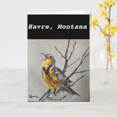De Kaart van Meadowlark - Havre, Montana (Gele Bloem)