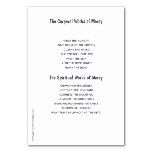 De Kaart van Mercy Prayer (Achterkant)