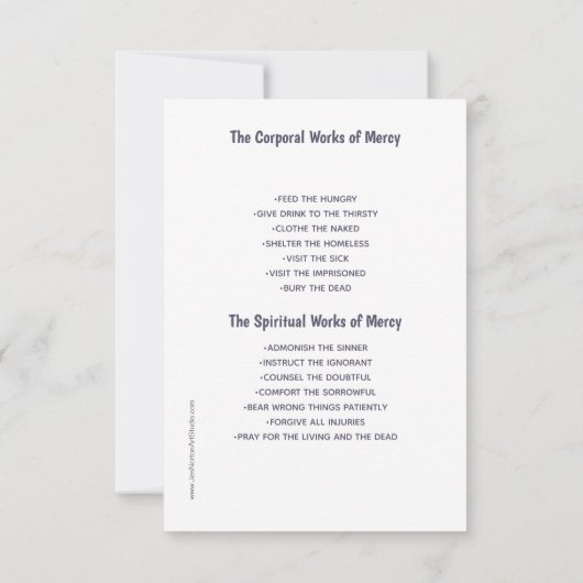 De Kaart van Mercy Prayer (Achterkant)