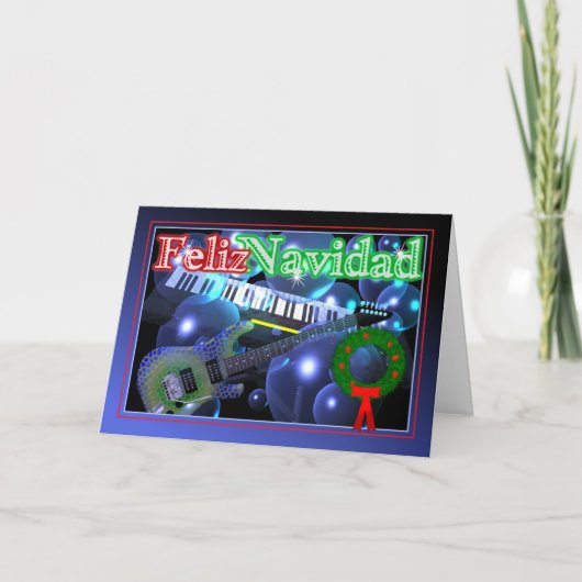 De kaart van Navidad van Feliz door valxart (Voorkant)