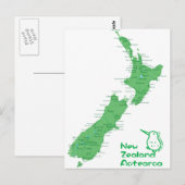De Kaart van Nieuw Zeeland (Voorkant / Achterkant)