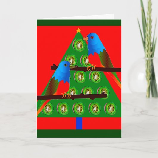 De Kaart van nieuwjaren met het Geschilderde (Voorkant)