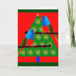 De Kaart van nieuwjaren met het Geschilderde