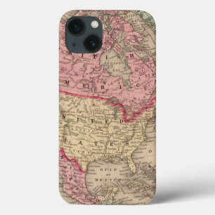 De Kaart van Noord-Amerika door Mitchell iPhone 13 Hoesje