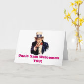 De kaart van oom Sam Welcomes You (Gele Bloem)