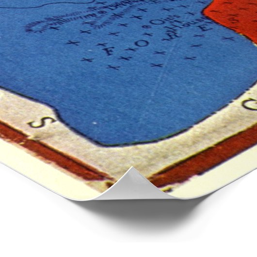 De kaart van Oz Poster (Hoek)