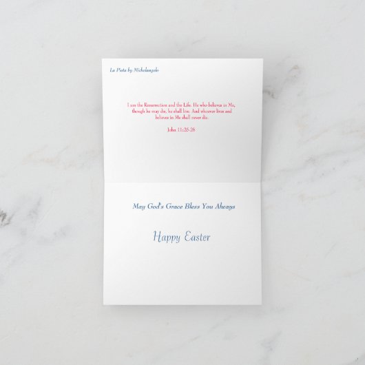 De Kaart van Pasen--La Pieta (Binnen)