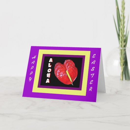 De Kaart van Pasen van Aloha (Voorkant)