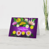 De Kaart van Pasen van bloemen (Voorkant)