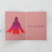 De kaart van Pasen van de Beklimming Godsdienstige (Binnen)