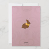 De Kaart van Pasen van de Foto van het Konijntje (Achterkant)