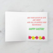 De Kaart van Pasen van het konijntje en van de (Binnen)