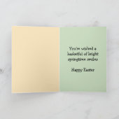 De Kaart van Pasen van het Kuiken van de kleinzoon (Binnen)