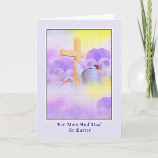 De Kaart van Pasen van het mamma en van de Papa (Voorkant)