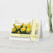 De Kaart van Pasen - van onze familie aan van u (Voorkant)