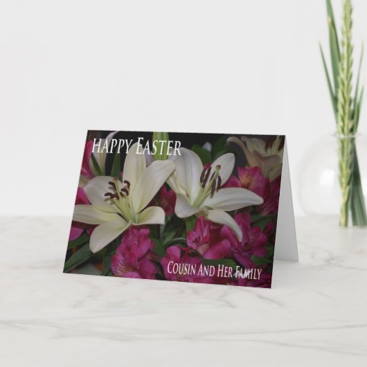 De Kaart van Pasen voor Neef en Haar Familie (Voorkant)