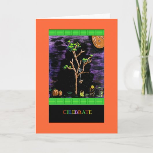 De Kaart van PedagogyGreetings: Vrolijk Halloween (Voorkant)