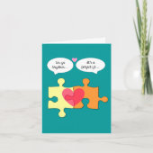 De Kaart van perfect Geschikt Valentijn van het (Voorkant)