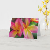 De Kaart van Plumeria (Gele Bloem)