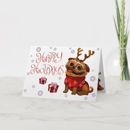 De Kaart van PuGreeting van de vakantie (Voorkant)