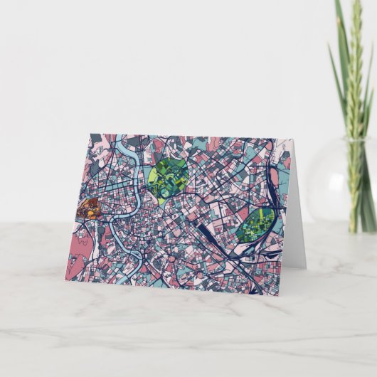 De Kaart van Rome Italië (Voorkant)