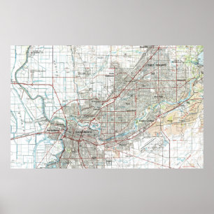 De Kaart van Sacramento Californië (1994) Poster
