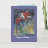 De kaart van santaKerstmis van de computer (Voorkant)