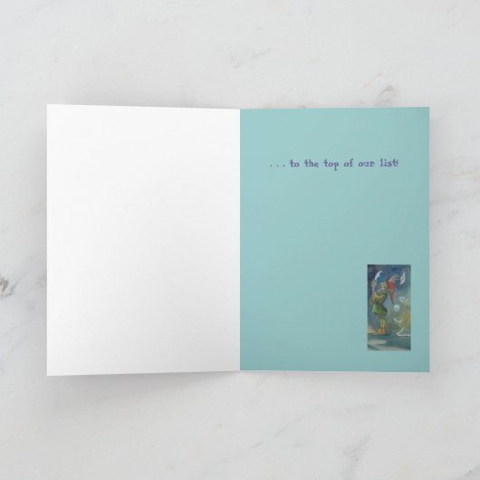 De kaart van santaKerstmis van de computer (Binnen)