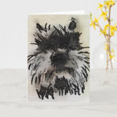 De Kaart van Schnauzer (Gele Bloem)