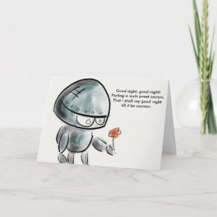 De kaart van Shakespeare van Goodnight goodnight