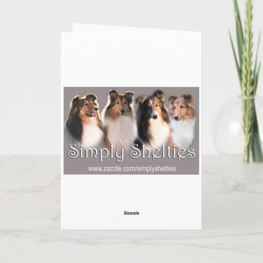 De Kaart van Sheltie van de vrede (Achterkant)