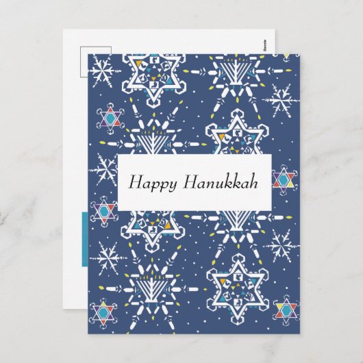 De Kaart van Starflake van de Chanoeka (Voorkant / Achterkant)