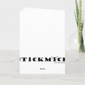 De Kaart van Stickmice van het Koor van Kerstmis (Achterkant)