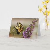 De Kaart van Swallowtail van de tijger (Gele Bloem)