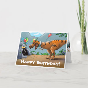 De Kaart van t-Rex Birtday