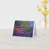 De Kaart van Texas Bluebonnets (Gele Bloem)