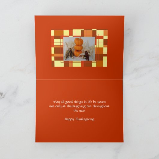 De Kaart van Thankgiving voor Arts en Personeel (Binnen)