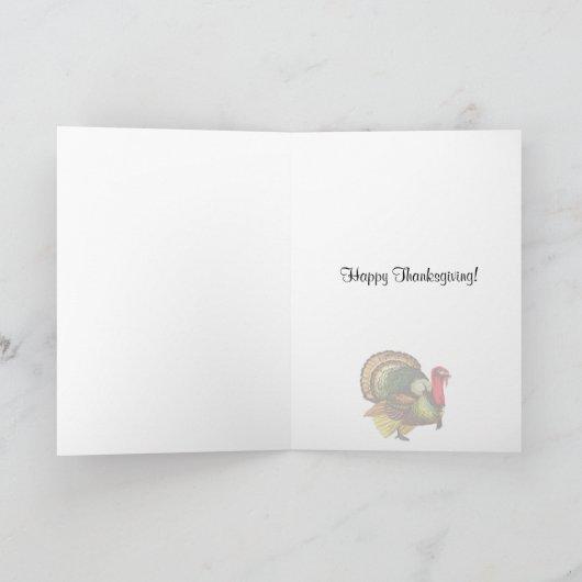 De Kaart van thanksgiving day (Binnen)