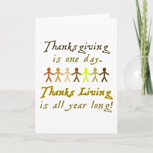 De Kaart van ThanksLiving - Verticaal (Voorkant)