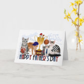 De Kaart van Themed Vaderdag van de Sport van (Gele Bloem)